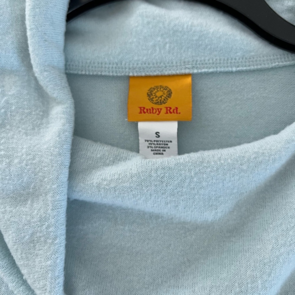 Ruby Rd Women's Light Blue Button-Detail Top - Picture 2 of 6